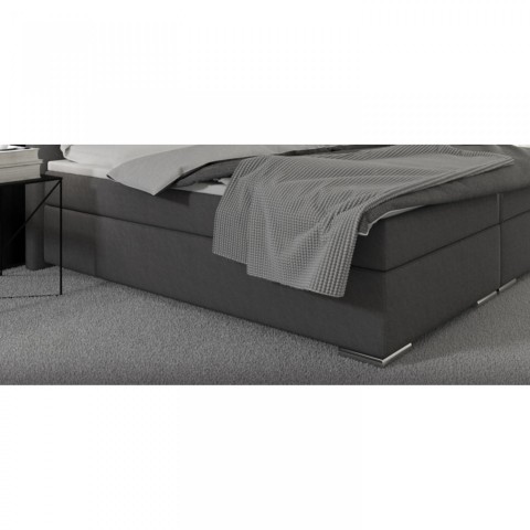 Pat Box Spring Maine cu iluminare LED 180 x 200 cm | gri č.4