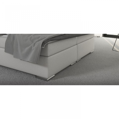 Pat Box Spring Maine cu iluminare LED 180 x 200 cm | alb č.4