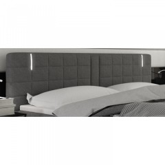 Pat Box Spring Maine cu iluminare LED 140 x 200 cm | gri č.3