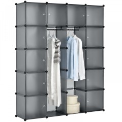 Sistem variabil de rafturi pentru încălțăminte 140 x 35 x 175 cm | 20 compartimente gri č.3