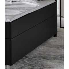 Pat Box Spring Cleveland cu iluminare LED 140 x 200 cm | negru č.3