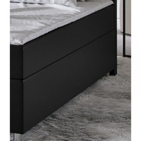 Pat Box Spring Cleveland cu iluminare LED 140 x 200 cm | negru č.3