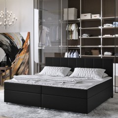 Pat Box Spring Seattle 180 x 200 cm | negru č.1