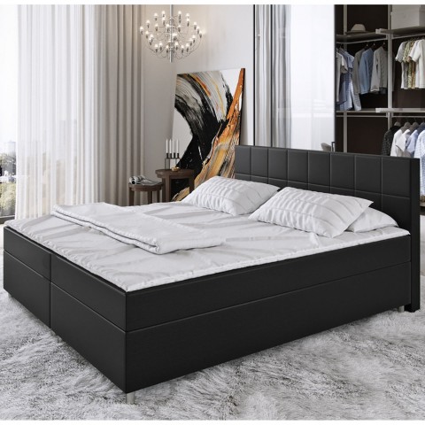 Pat Box Spring Seattle 180 x 200 cm | negru č.2