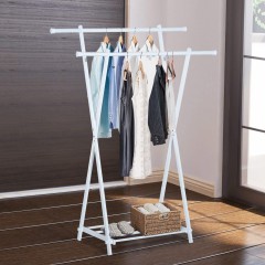 Suport metalic pentru haine | alb č.2