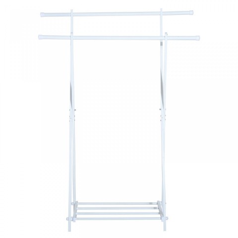Suport metalic pentru haine | alb č.4