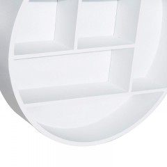 Raft rotund pe perete | alb č.2