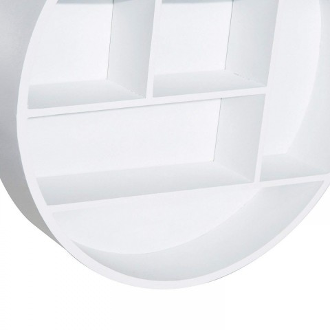 Raft rotund pe perete | alb č.2