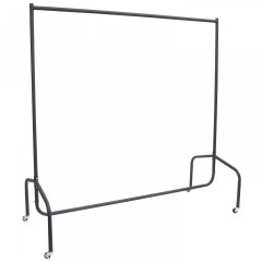 Suport metalic pentru haine 150 x 60 x 150 cm | negru
