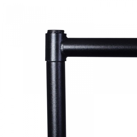 Suport metalic pentru haine 150 x 60 x 150 cm | negru č.6