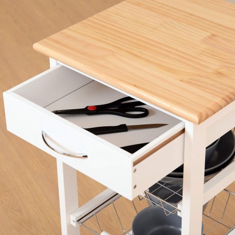 Dulap mobil de bucătărie Roslin | alb č.3