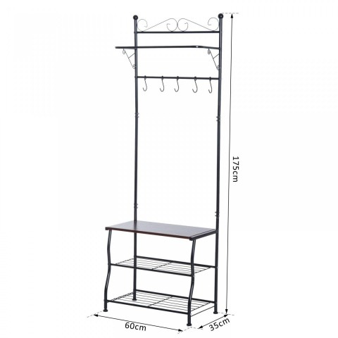 Cuier si dulap pentru încălțăminte | negru č.7