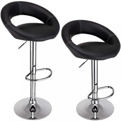 2x Scaun de bar Coria | negru