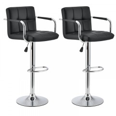 2x Scaun de bar Harburg | negru č.1