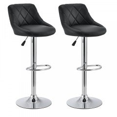 2x Scaun de bar Billstedt | negru č.1