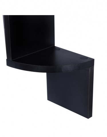 Raft de colț pe perete | negru č.5