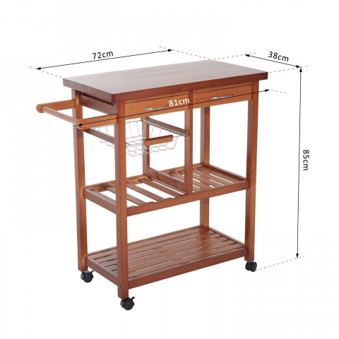 Dulap mobil de bucătărie Leone | maro č.7