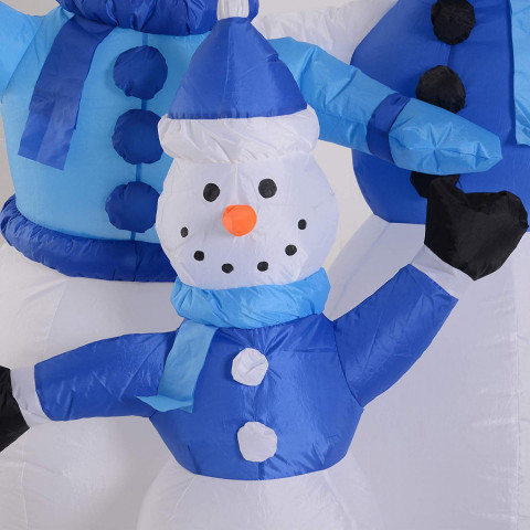 Om de zăpadă gonflabil cu iluminare LED 120 cm č.6