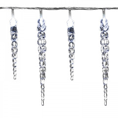 Instalație de Crăciun LED tip șirag, țurțuri, 5,5 m | alb rece 40 LED č.1