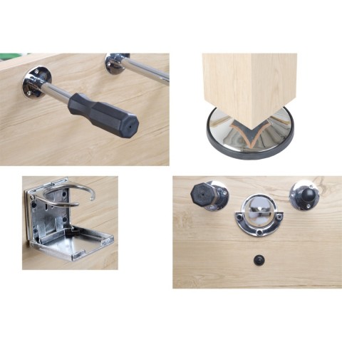 Masă de fotbal Profi Leeds 140x73x87cm | č.4