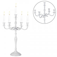 Sfeșnic de Crăciun 40 cm | alb č.2