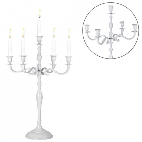 Sfeșnic de Crăciun 40 cm | alb č.2