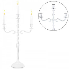 Sfeșnic de Crăciun 40 cm | alb č.3