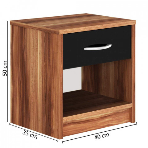 Noptiera Calipso | merano-negru č.3