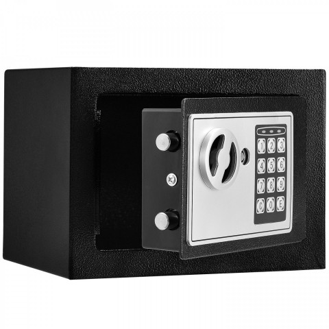 Seif cu lacăt electronic 23 x 17 x 17 cm | negru č.3