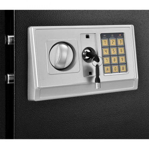 Seif cu lacăt electronic 50 x 35 x 35 cm | negru č.3