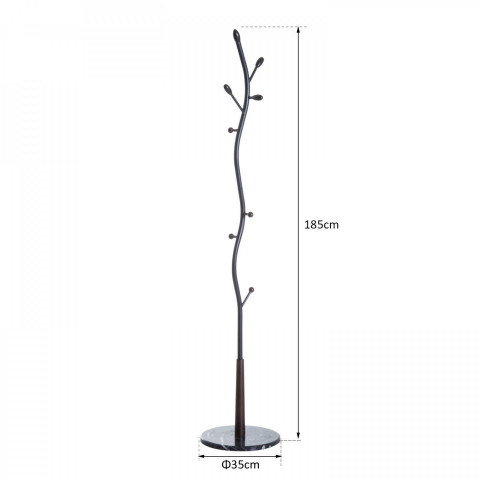 Suport metalic pentru haine | negru č.6