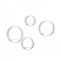 Raft pe perete 4-piese Set | alba č.2