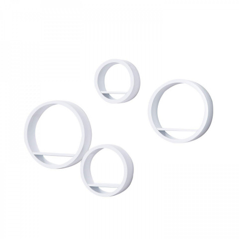 Raft pe perete 4-piese Set | alba č.2