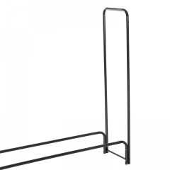 Suport de depozitat lemne pentru șemineu 122 x 35 x 122 cm | negru č.3
