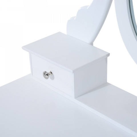 Masa originala de toaleta, cu oglindă Luisa | alb č.4