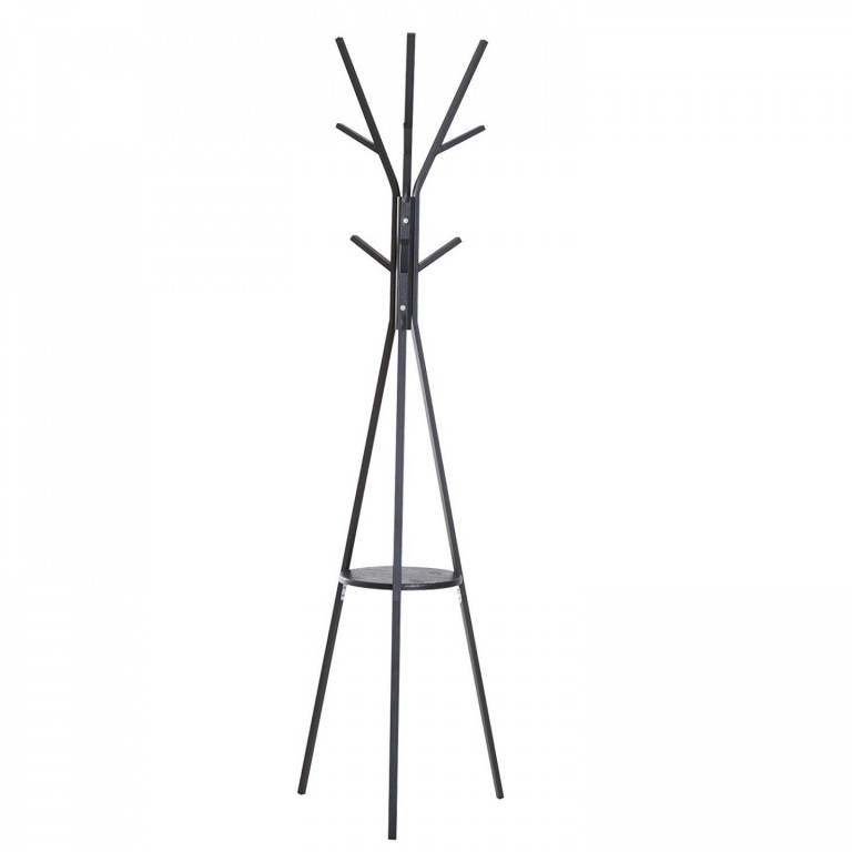 Suport metalic pentru haine 180 cm | negru