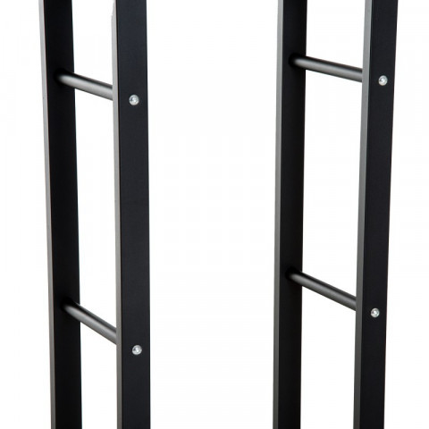 Suport de depozitat lemne pentru șemineu 40 x 25 x 100 cm | negru č.2