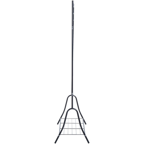 Suport din metal pentru haine și încălțăminte 175 cm | antic negru č.5