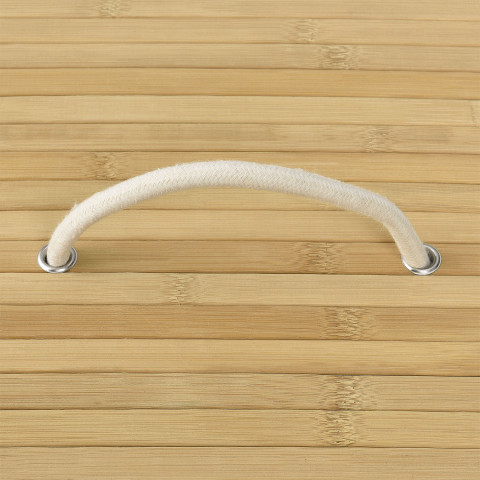 Coș din bambus pentru rufe, cu capac 100 L | natural č.6