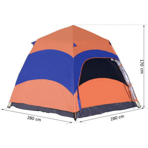 Cort camping cu plasă anti-insecte pentru 5-6 persoane č.4