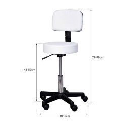 Scaun de birou cu spătar Angie | alba č.2