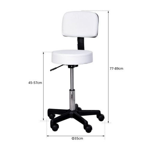 Scaun de birou cu spătar Angie | alba č.2