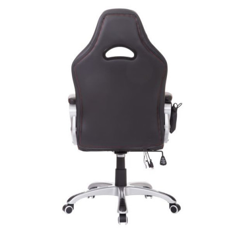 Scaun de birou Racing cu funcție masaj si încălzire | negru - roșie č.5