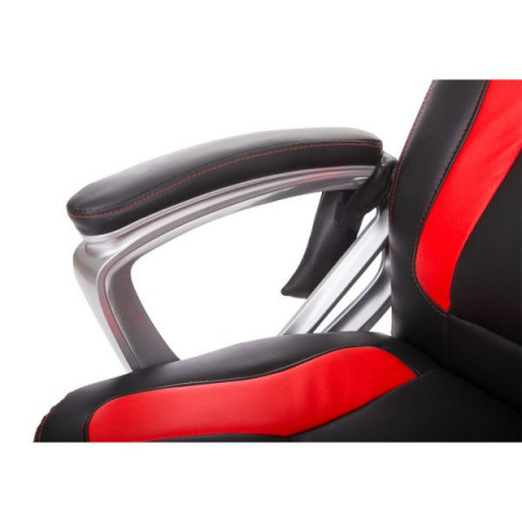 Scaun de birou Racing cu funcție masaj si încălzire | negru - roșie č.7