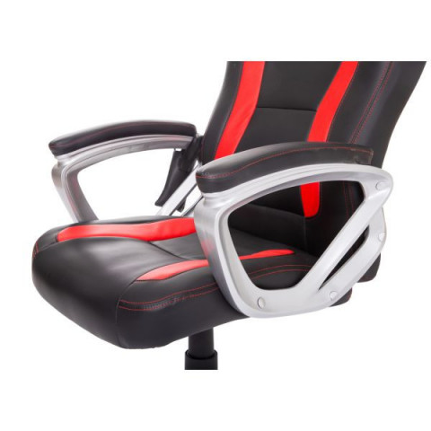 Scaun de birou Racing cu funcție masaj si încălzire | negru - roșie č.8