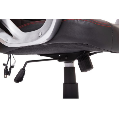 Scaun de birou Racing cu funcție masaj si încălzire | negru - roșie č.9