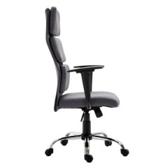 Scaun de birou tapițat | gri č.2