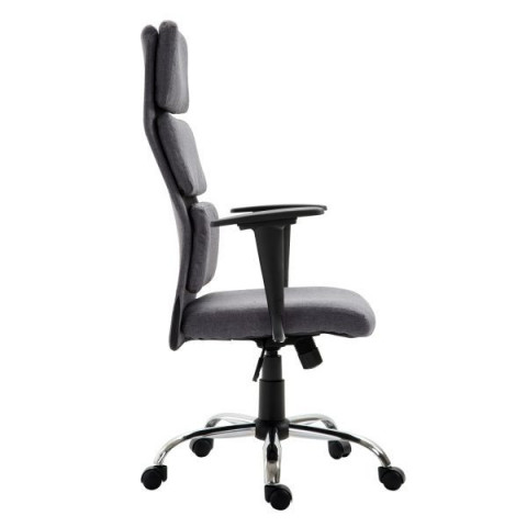 Scaun de birou tapițat | gri č.2