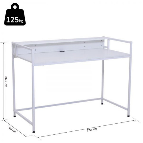 Birou 120 x 60 x 86,5 cm | alb č.3
