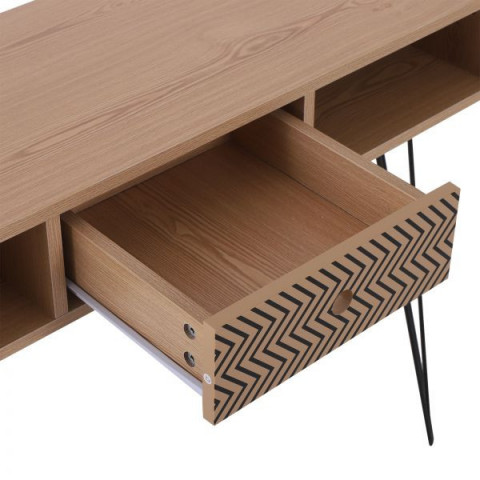 RETRO Birou 100 x 34,5 x 74,5 cm | natural č.4